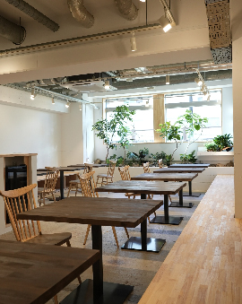 カフェの内観